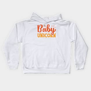 Baby Unicorn typography Designs for Clothing and Accessories Kids Hoodie